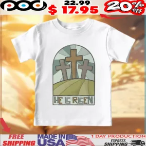 He Is Risen Christian Retro Shirt