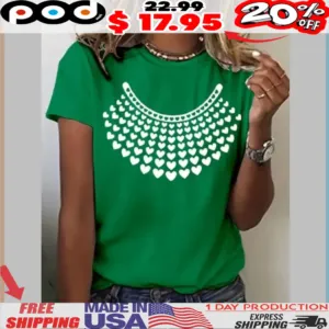 Heart Rbg Necklace Shirt