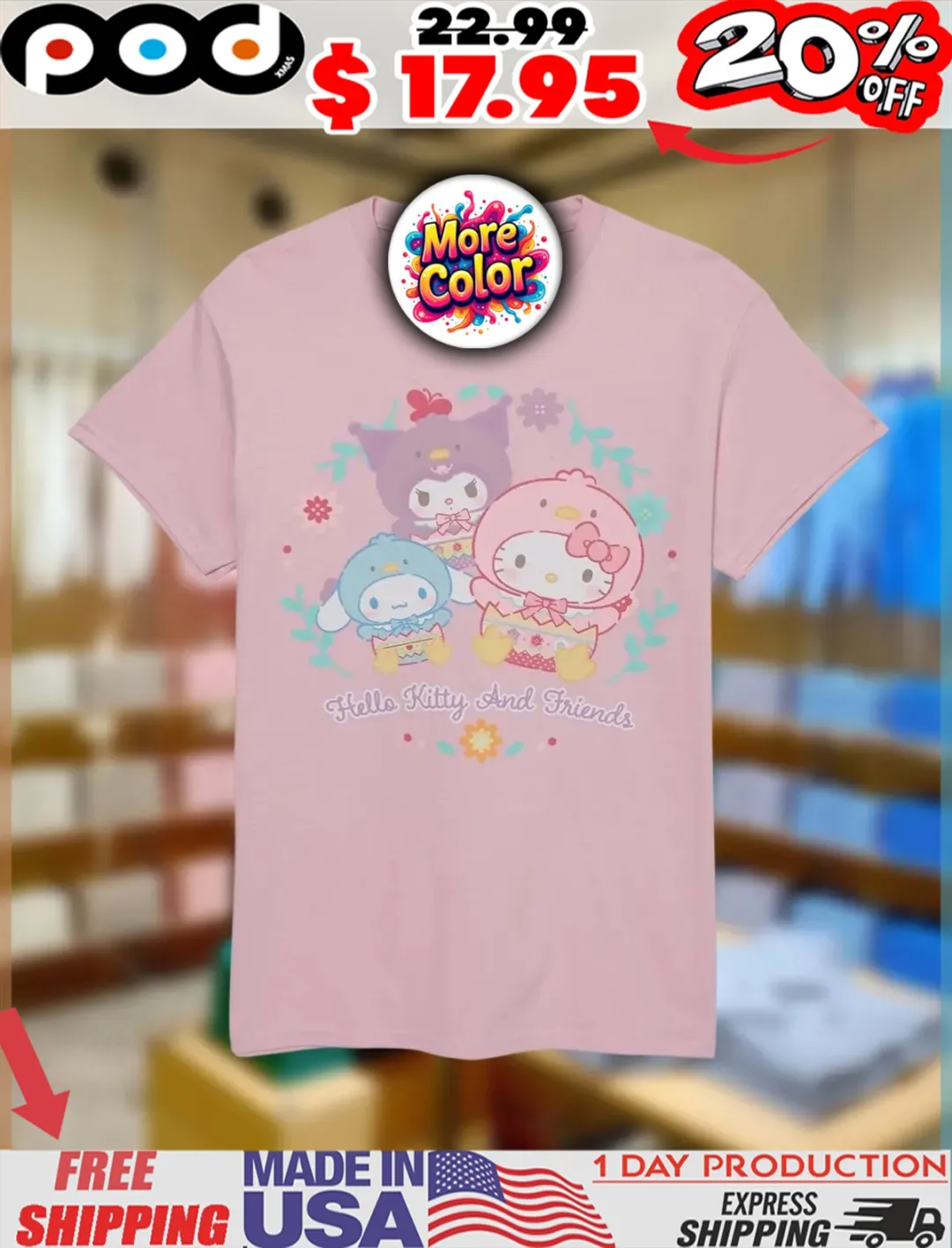 Hello Kitty And Friends Spring Chickens 2025 Shirt