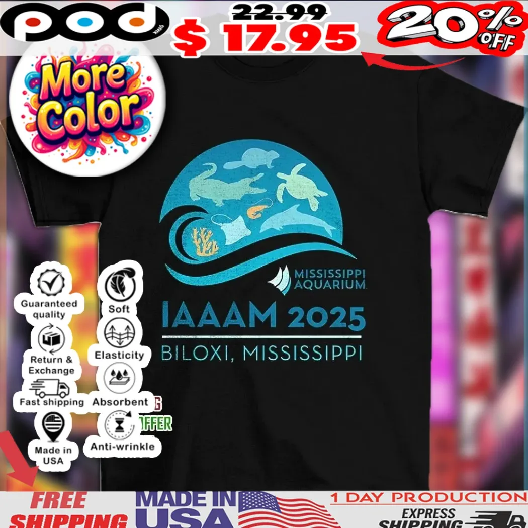 IAAAM 2025 Conference Biloxi Mississippi Aquatic Animal Shirt