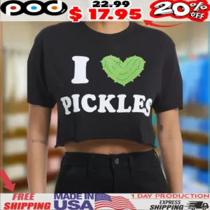 I Heart Pickles Cucumber Heart Symbol Shirt