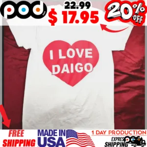 I Love Daigo Big Red Heart Shirt