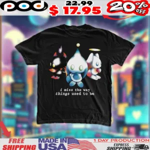 I Miss The Way Things Used To Be Light Angel And Devil Chao Sonic The Hedgehog Shirt