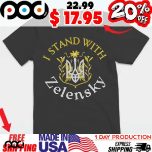 I Stand with Zelensky National symbols of Ukraine The Tryzub Shirt