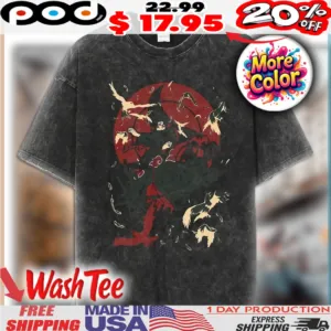 Itachi With Crows Moonlit Silhouette Naruto Anime Shirt