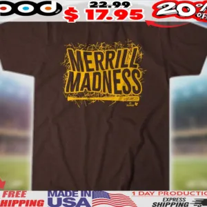 Jackson Merrill San Diego Padres Merrill Madness Bat Text Shirt
