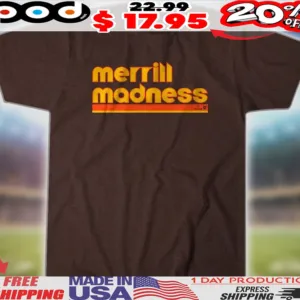 Jackson Merrill San Diego Padres Merrill Madness MLB Retro Text Shirt
