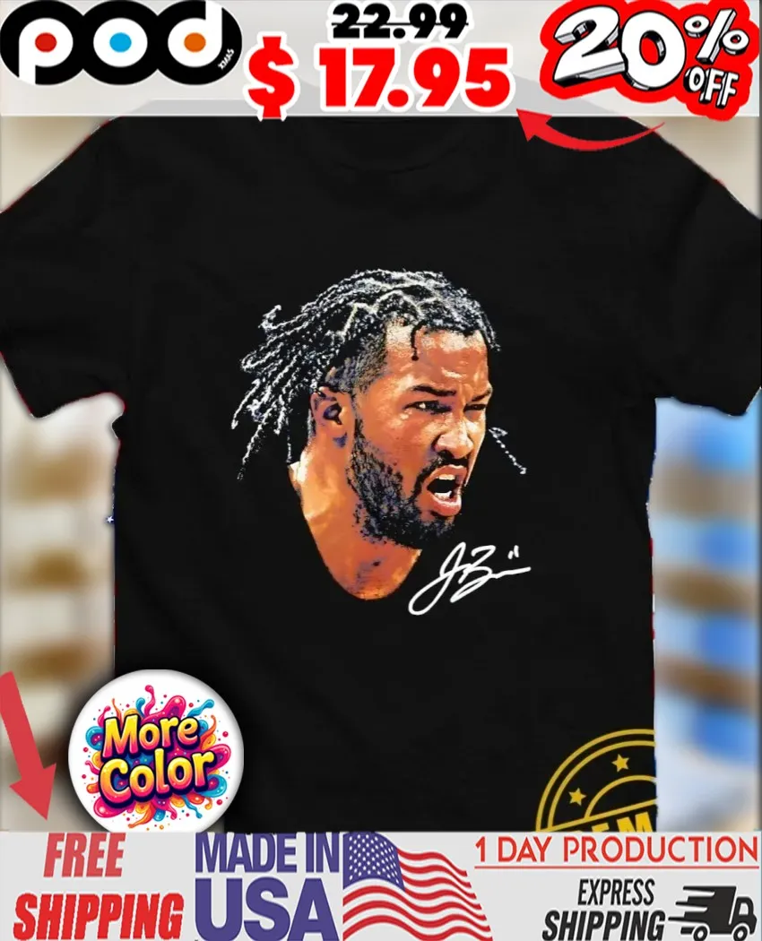 Jalen Brunson NBA big face player signature shirt