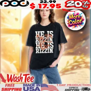 Jesus Basketball He Is Rizzin He Is Rizzin Christian Easter Shirt