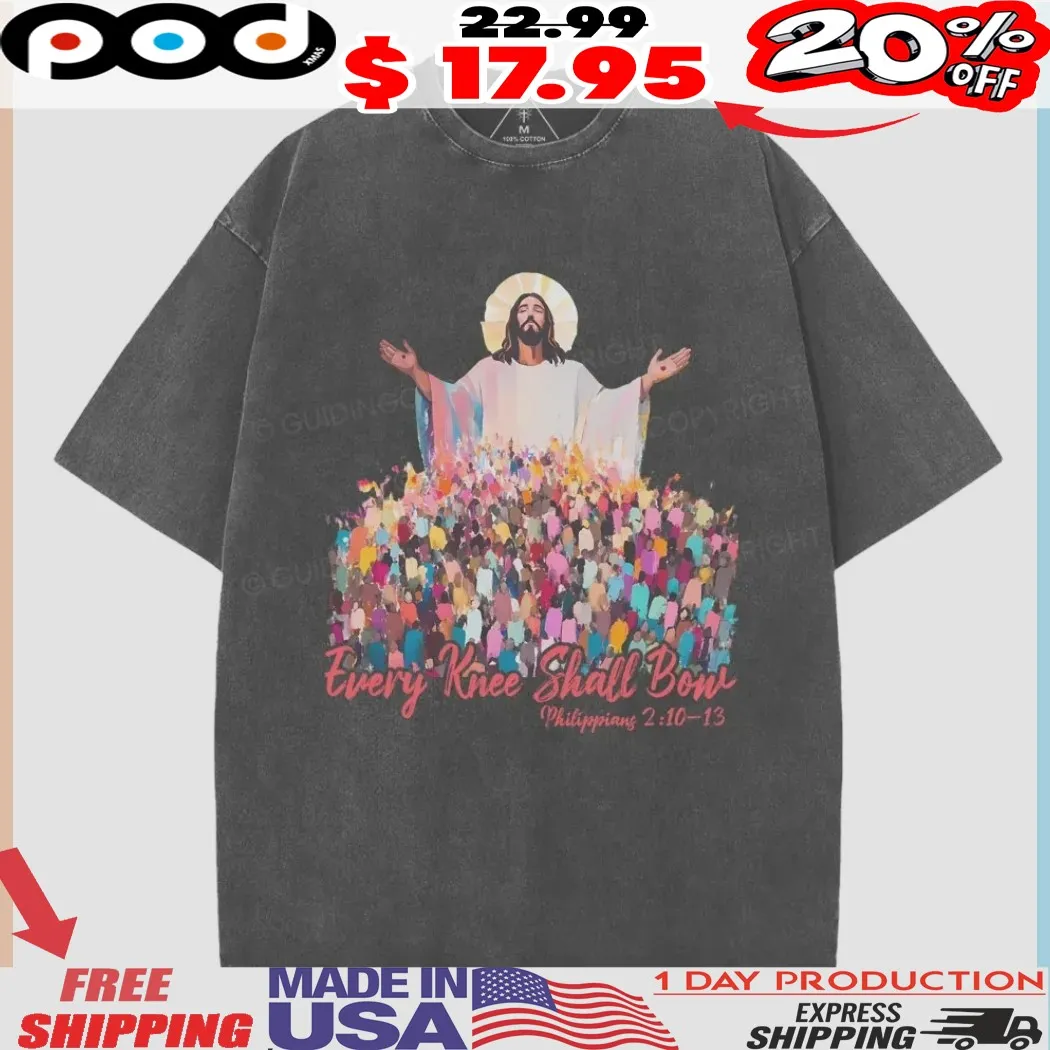Jesus Christ Every Knee Shall Bow Christian Shirt