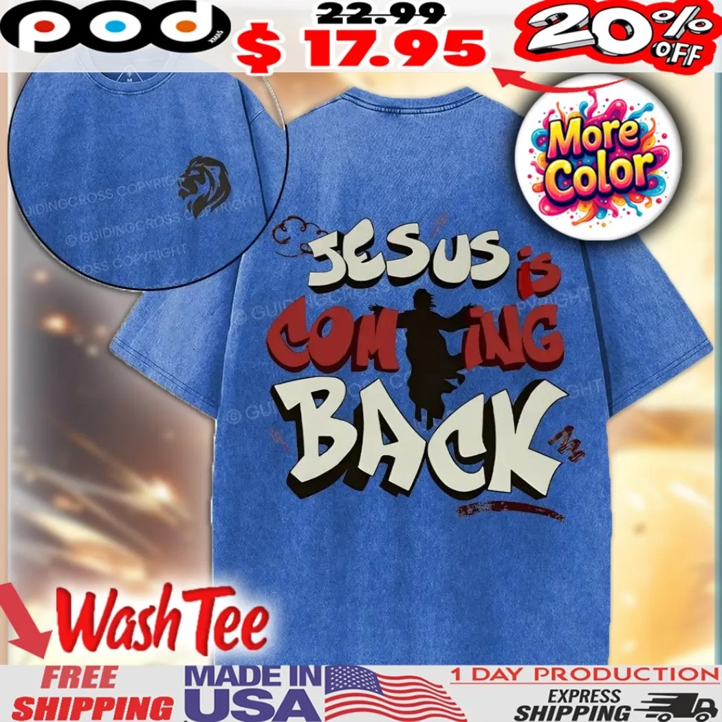 Jesus Is Coming Back Christian Graffiti Style Easter Christian Shirt