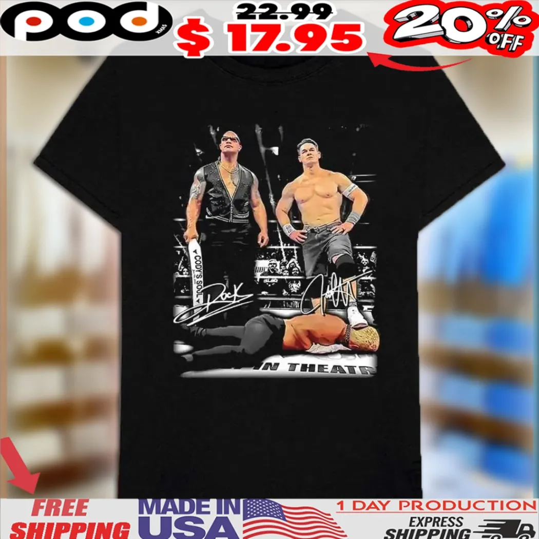 John Cena Heel Turn And The Rock WWE Signature Shirt
