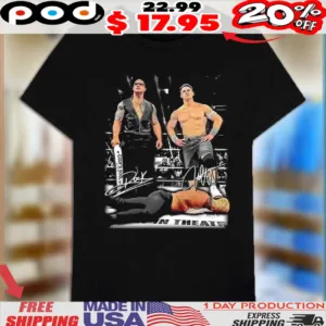 John Cena Heel Turn And The Rock WWE Signature Shirt