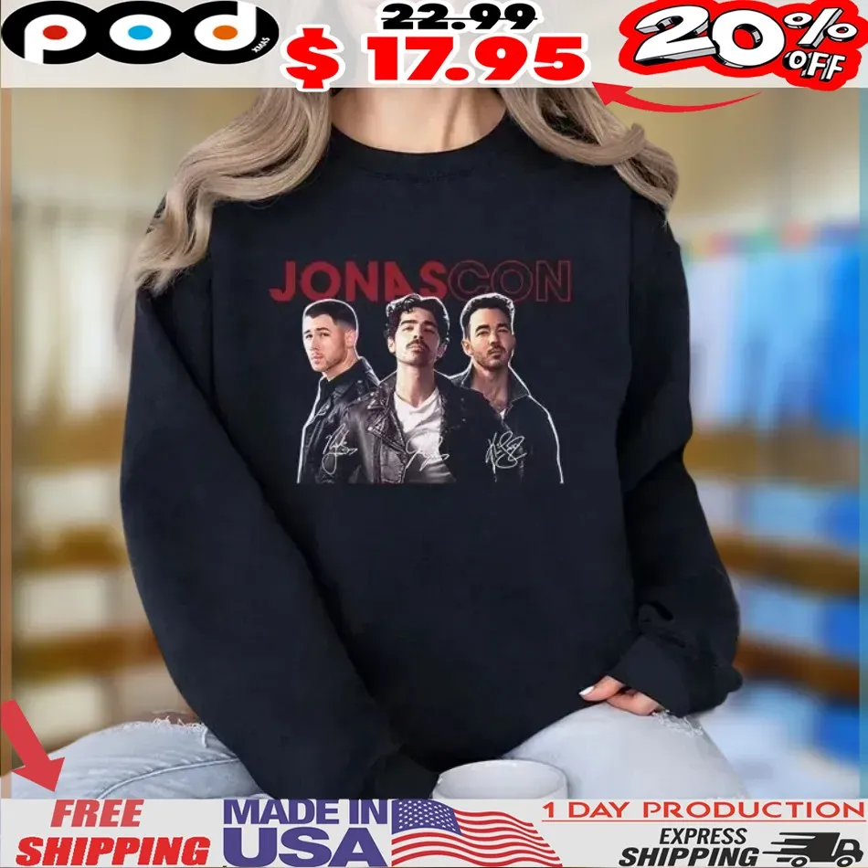 JonasCon Souvenir Jonas Brothers Signature Shirt