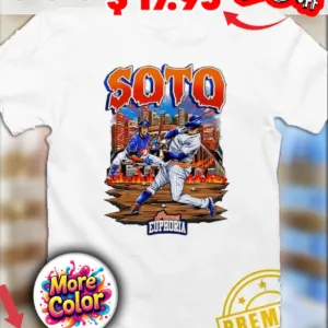 Juan Soto New York Mets Planet euphoria Football flames comic shirt