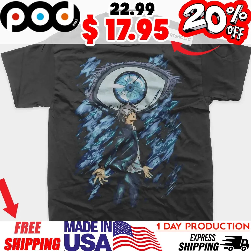 Jujutsu Kaisen Satoru Gojo Infinity Eye Anime Graphic Streetwear Shirt