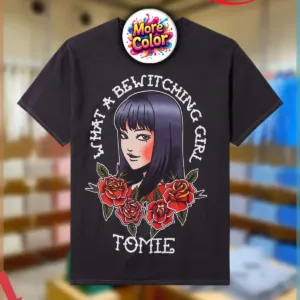 Junji Ito Tomie What a bewitching girl Tattoo Rose Art Shirt