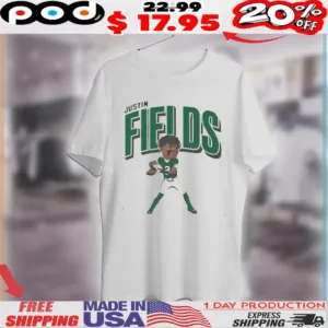 Justin Fields Caricature Nfl Players Cartoon 2025 Shirt