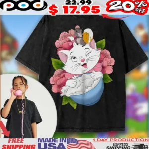 Marie The Aristocats For Animated For Kids Vintage Shirt