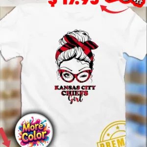 Kansas City Chiefs Girl Messy Bun shirt
