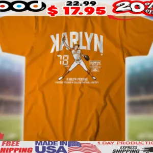 Karlyn Pickens Tennessee Lady Volunteers Softball Backwards K Shirt