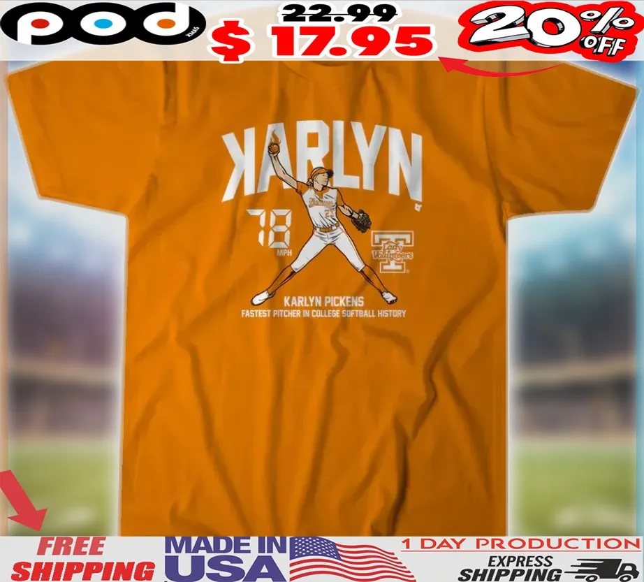 Karlyn Pickens Tennessee Lady Volunteers Softball Backwards K Shirt Karlyn Pickens Tennessee Lady Volunteers Softball Backwards K Shirt