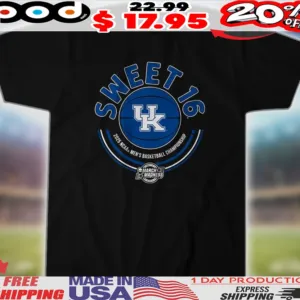 Kentucky Wildcats Basketball Sweet Sixteen 2025 NCAA Men's Basketball Championship Shirt
