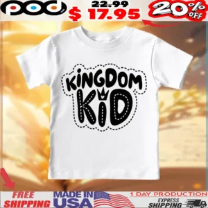 Kingdom Kid Christian Easter Day Shirt