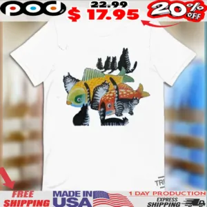 Kliban Cat Fish Shirt