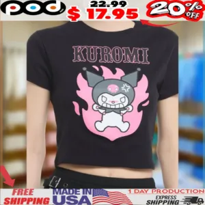 Kuromi Angry Flame Anime Shirt