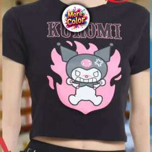 Kuromi Angry Flame Anime Shirt
