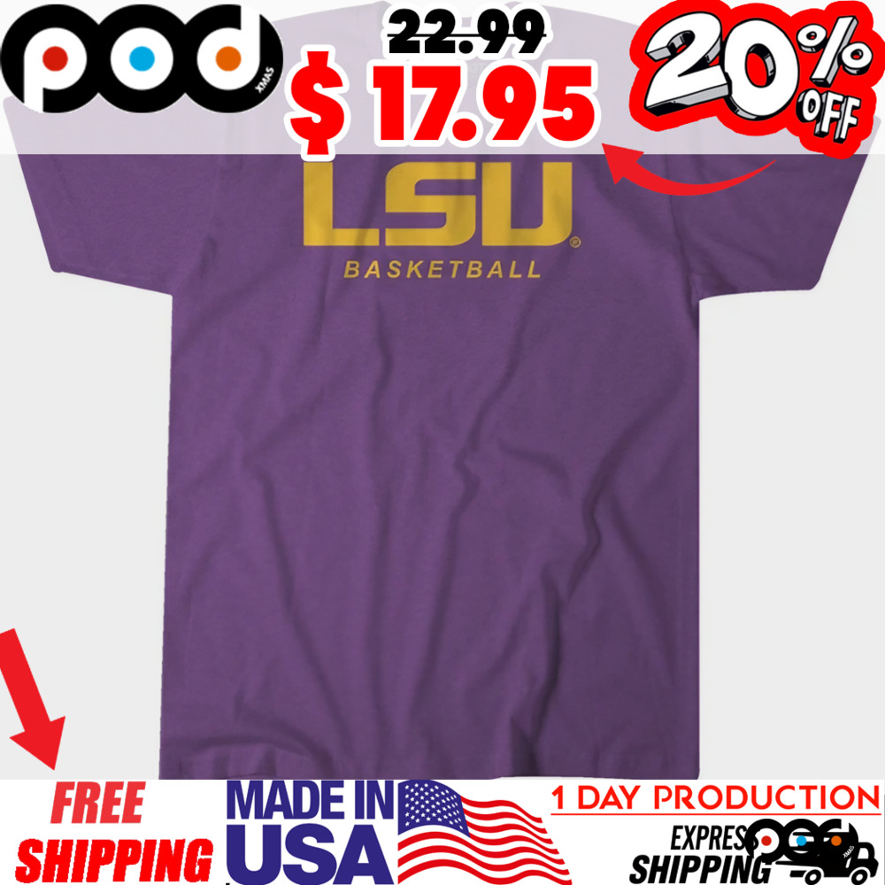 LSU Basketball Logo Stack Sport Shirt