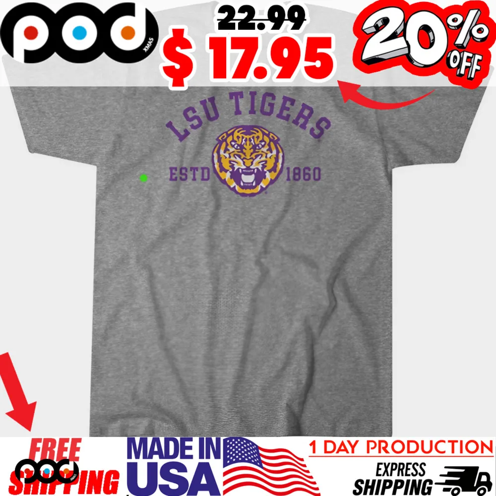 LSU Tigers Established EST 1860 Tiger Mascot Shirt
