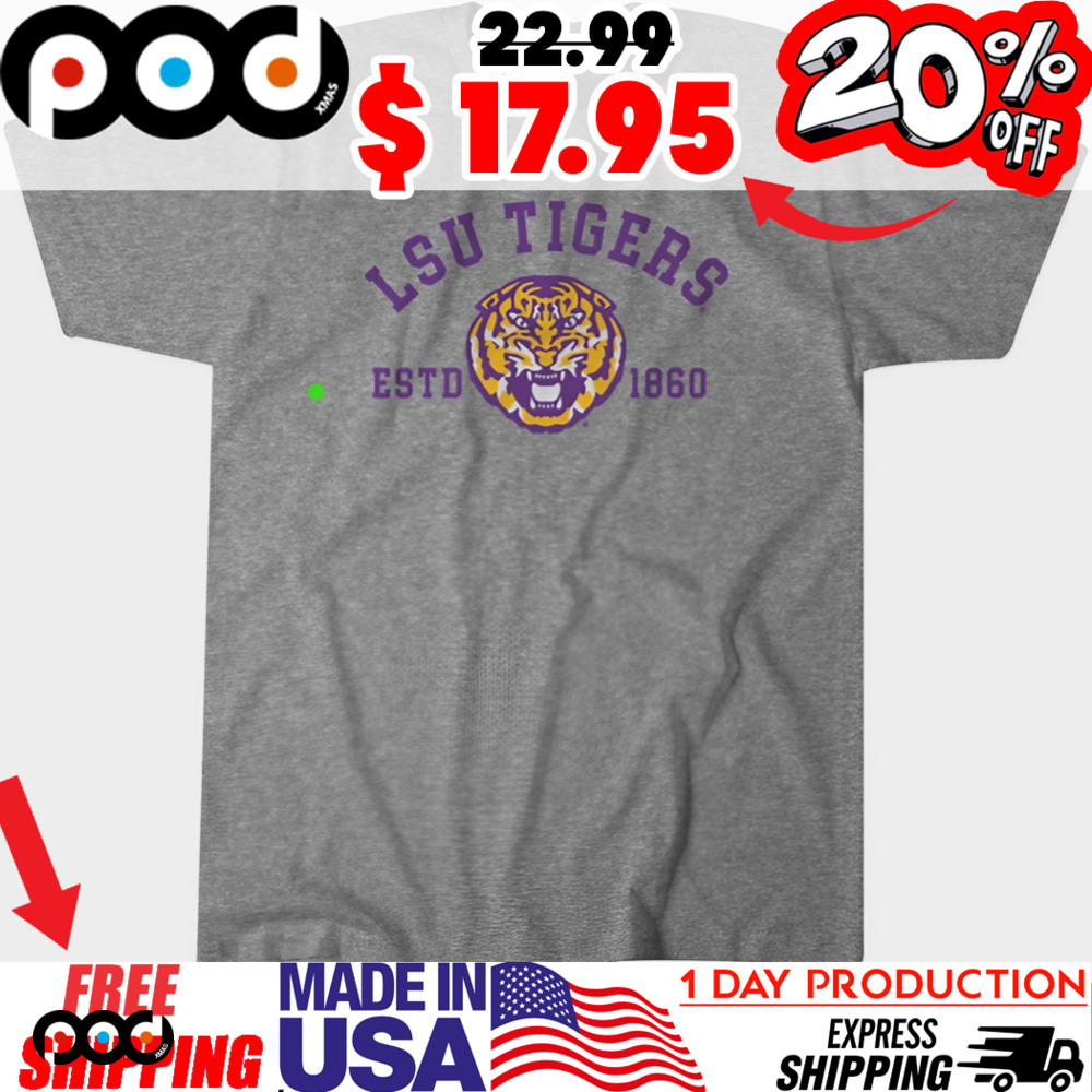LSU Tigers Established EST 1860 Tiger Mascot Shirt