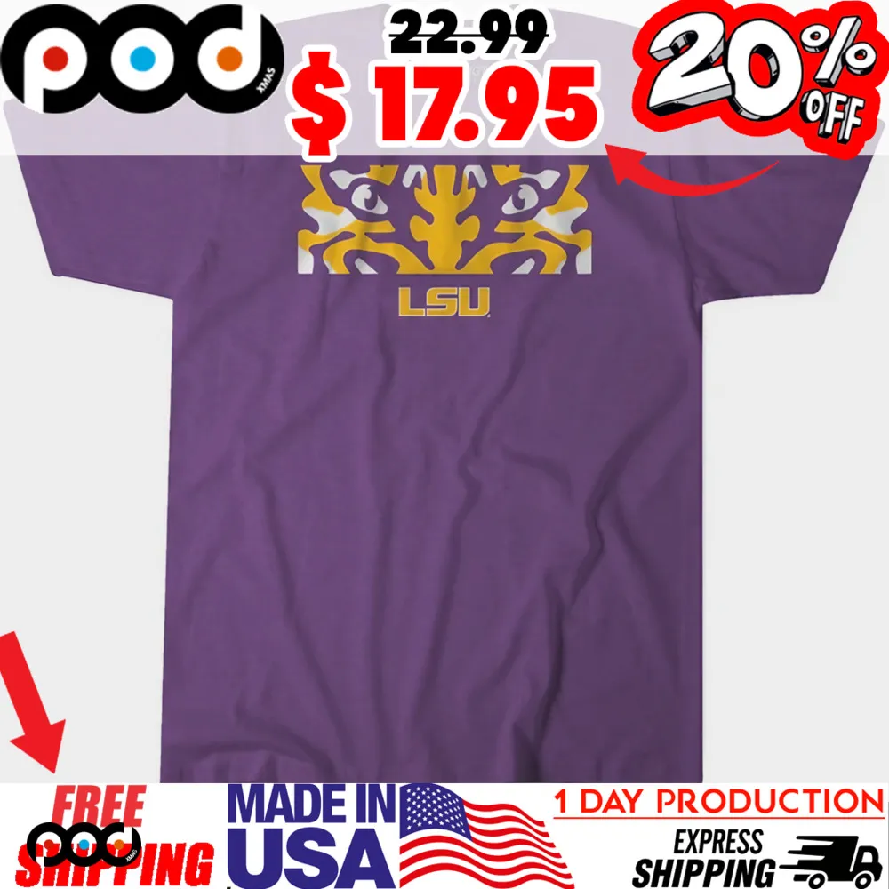 LSU Tigers Mascot Eyes football Shirt