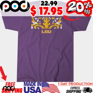 LSU Tigers Mascot Eyes football Shirt