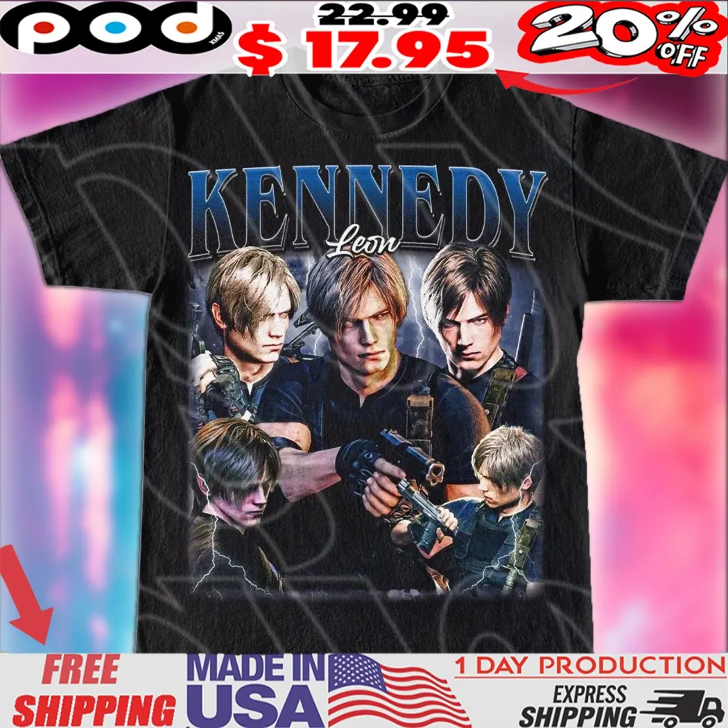 Leon Kennedy Vintage Bootleg Style Streetwear Shirt