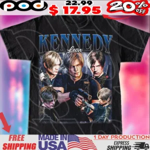 Leon Kennedy Vintage Bootleg Style Streetwear Shirt