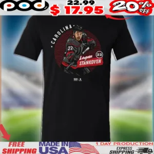 Logan Stankoven Carolina Hurricanes Dots Shirt