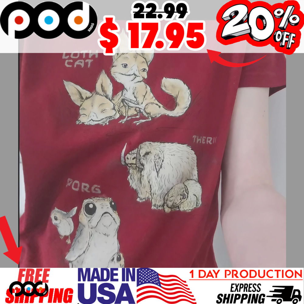 Loth Cat Therii Porg shirt