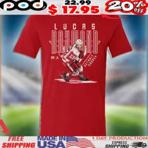 Lucas Raymond Detroit Red Wings Hockey Player Name Shirt