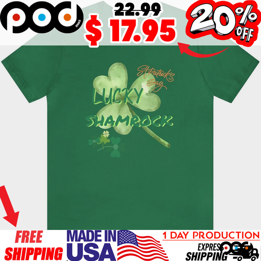 Lucky Shamrock St Patrick's Day Clover Green Parade Celebration Shirt