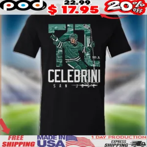Macklin Celebrini San Jose 71 Landmark NHL Shirt