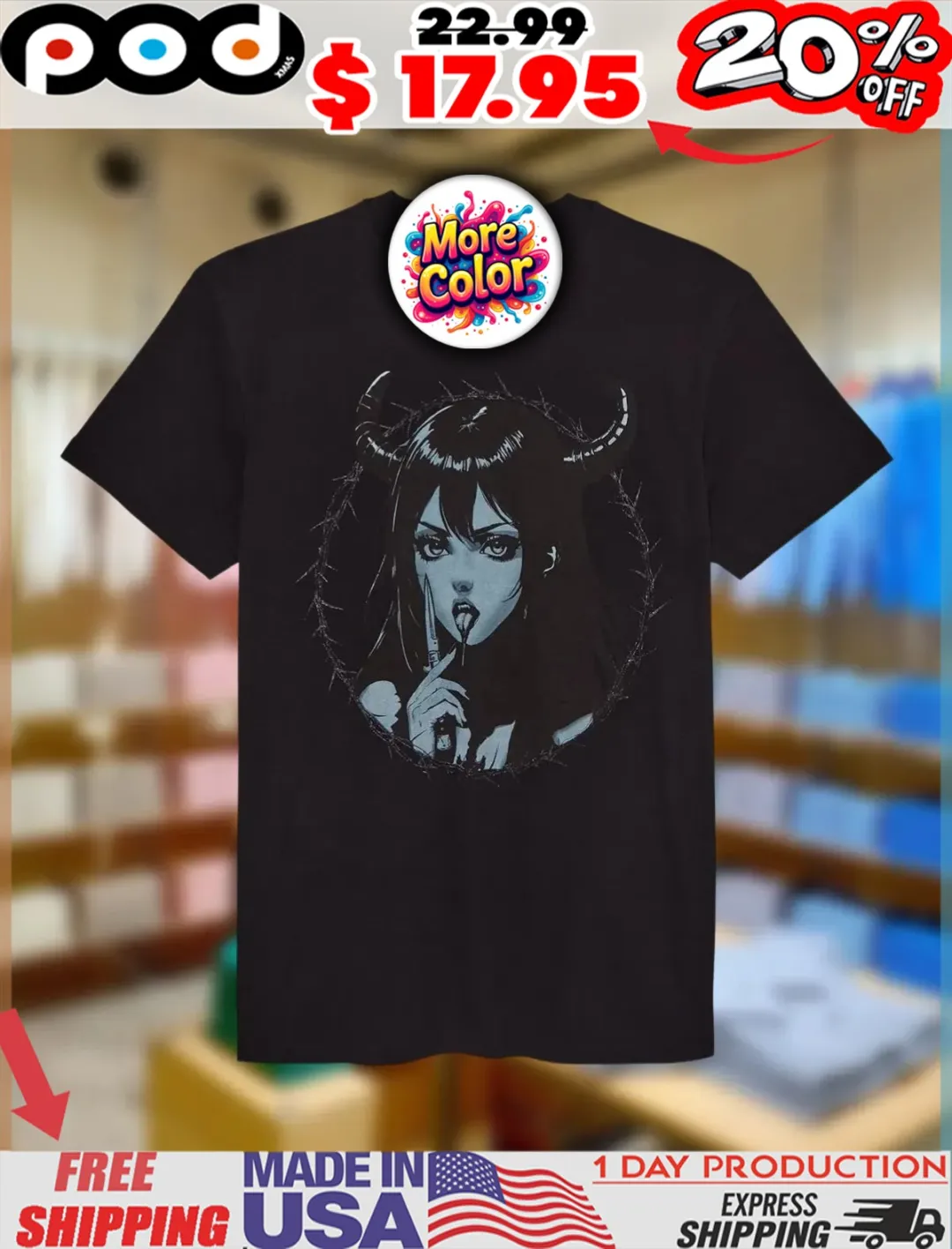 Magnolia Park Vampire Horror Shirt