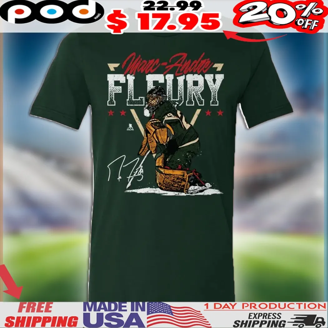Marc-Andre Fleury Minnesota Wild Triangle Name Shirt
