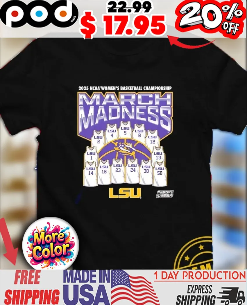 March Madness LSU Tigers 2025 NCAA Women’s Basketball Championship Mascot shirt