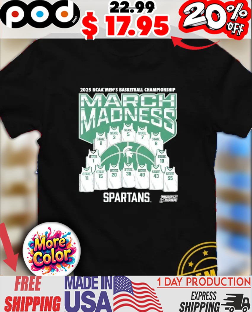 March Madness Michigan State Spartans 2025 NCAA Men’s Basketball Championship jerseys vintage style shirt March Madness Michigan State Spartans 2025 NCAA Men’s Basketball Championship jerseys vintage style shirt
