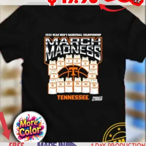 March Madness Tennessee Volunteers 2025 NCAA Men’s Basketball Championship jerseys logo shirt