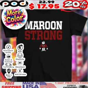 Maroon strong logo shirt
