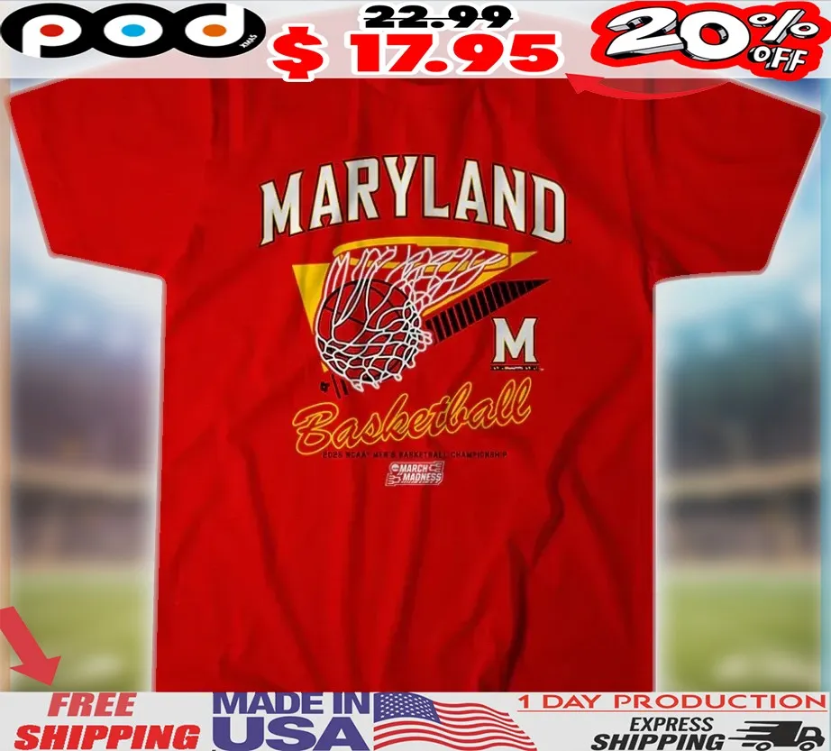 Maryland Terrapins Basketball 2025 March Madness Basketball Shirt